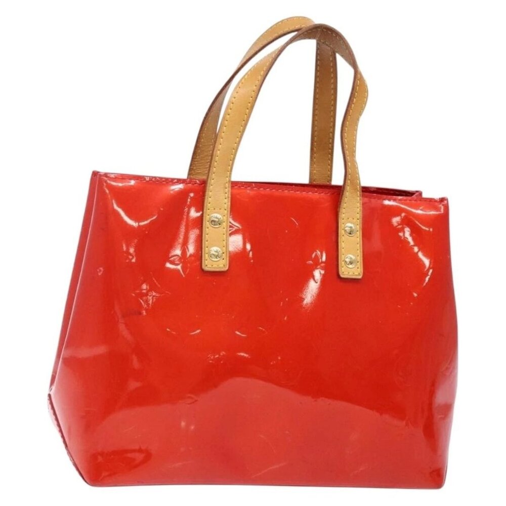 LOUIS VUITTON Monogram Vernis Reade PM Hand Bag Red Rouge M91088 LV Auth ep10876 - Picture 2 of 16
